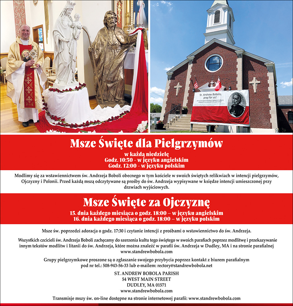 For Pilgrims Saint Andrew Bobola Church Dudley MA for-pilgrims-saint-andrew-bobola-church-dudley-ma